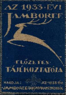 Az 1933 évi Jamboree előzetes tájékoztatója